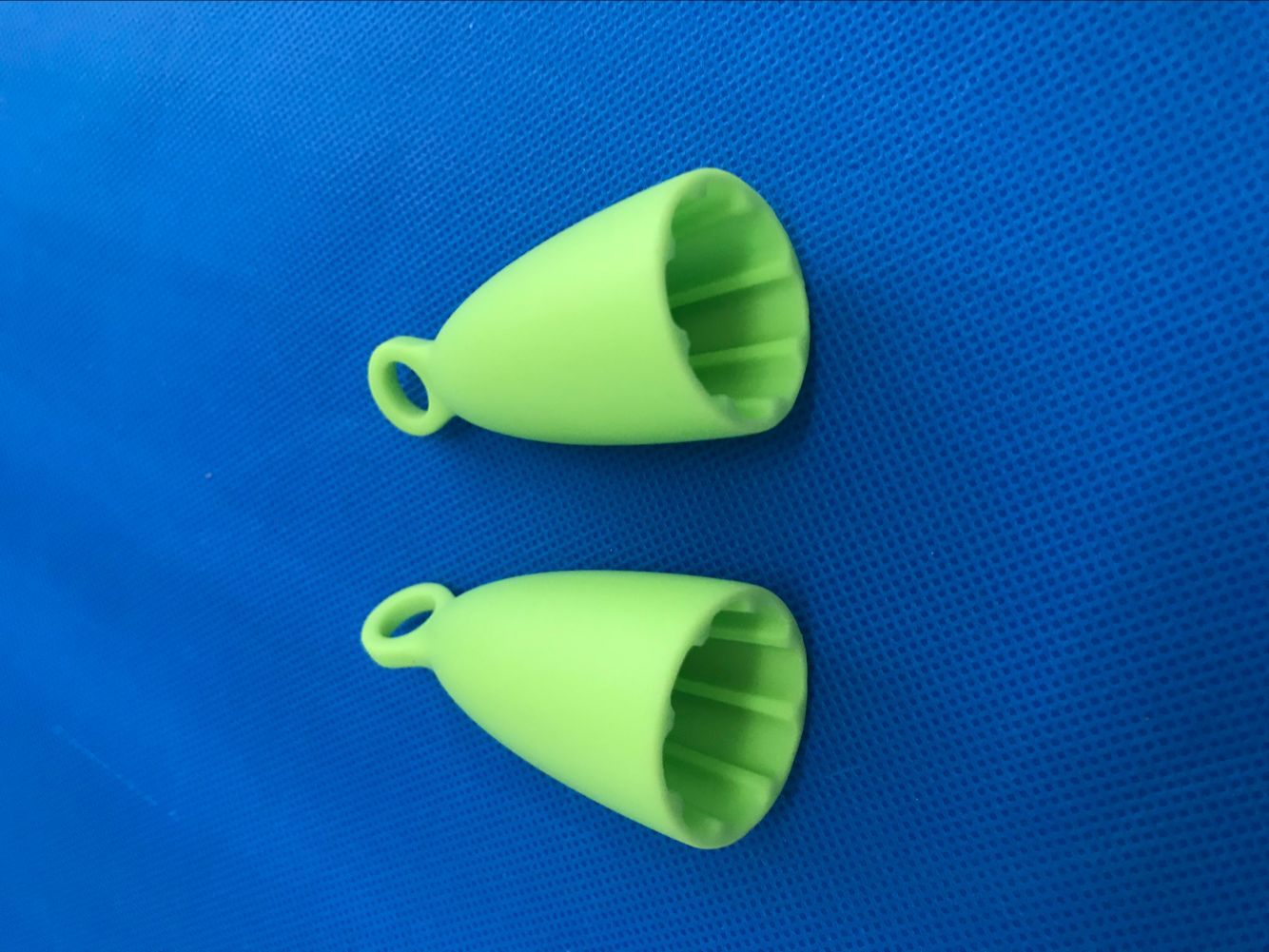 Flexible rubber-like molded part